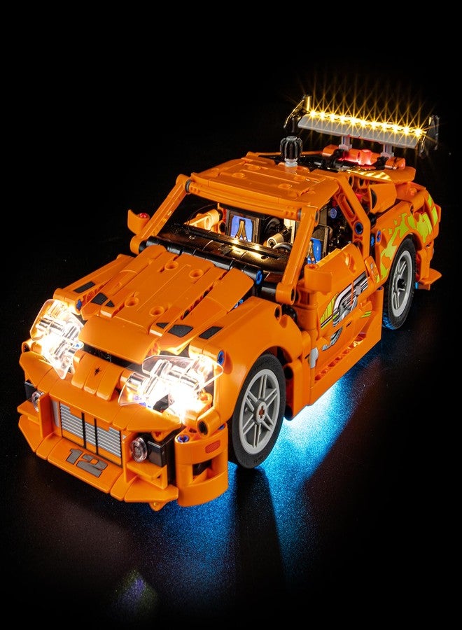 YEABRICKS LED Light for 42204 Technic Fast and Furious Toyota Supra MK4 Building Blocks Model (Building Set NOT Included) - Image 1